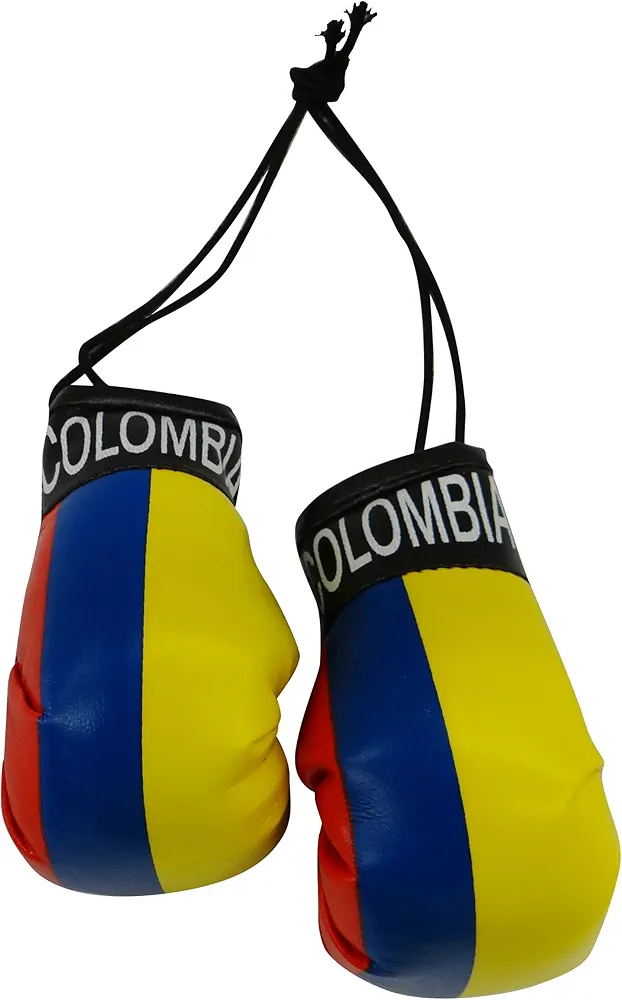 G Ganen Colombia Country Flag Mini Boxing Gloves to Hang Over Your Automobile Mirror