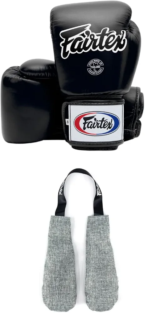 Fairtex BGV1 Boxing Gloves with Deodorizer Inserts | Shock Absorbent Gloves + Odor & Moisture Absorber for Boxing, MMA, Muay Thai | Perfect Bundle for Clean & Durable Gear