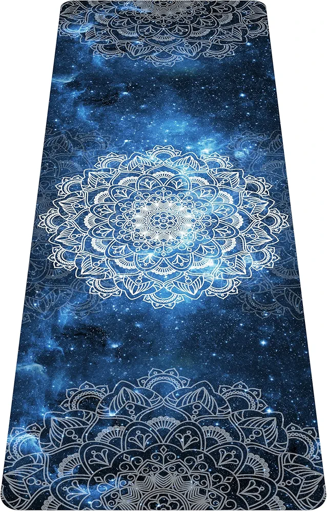 Cifupy Yoga Mat Double-Sided Non Slip Exercise Mat Eco Friendly TPE Fitness Exercise Mat With Carrying Strap & Storage Bag Workout Mat for Yoga, Pilates and Floor Exercises