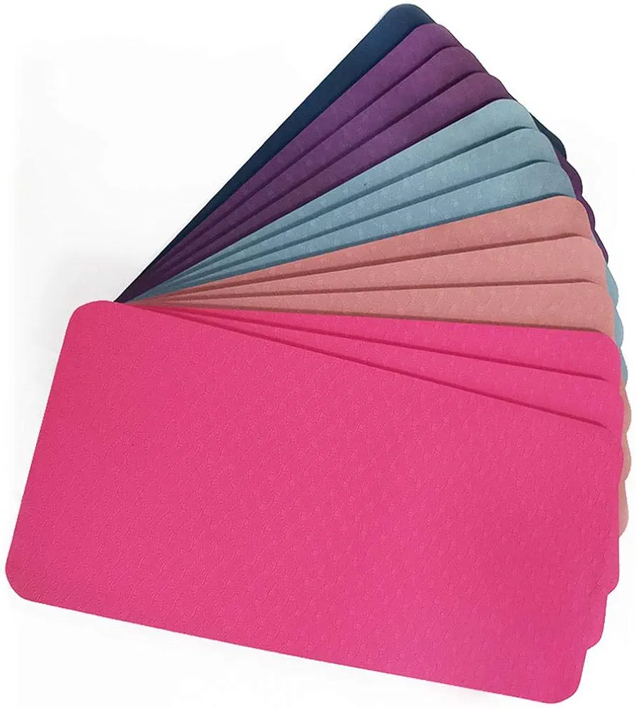 VBESTLIFE Yoga Mat Exercise Mat,TPE Yoga Mat Non Slip Gymnastics Mat Training Mat Exercise Mat Lightweight Yoga Mat Sports Mat for Yoga Pilates Sports Workout