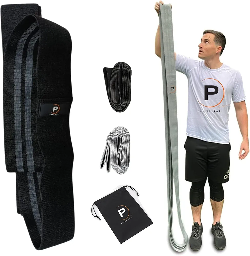 PQ Extra Long Elastic Resistance Bands (194cm -76 Inch Hoop) for Workout, Speed Training, Exercises with Enormous Power, Heavy Duty, and Mobility. Perfect for Both Men, Women, and Physical Therapy.