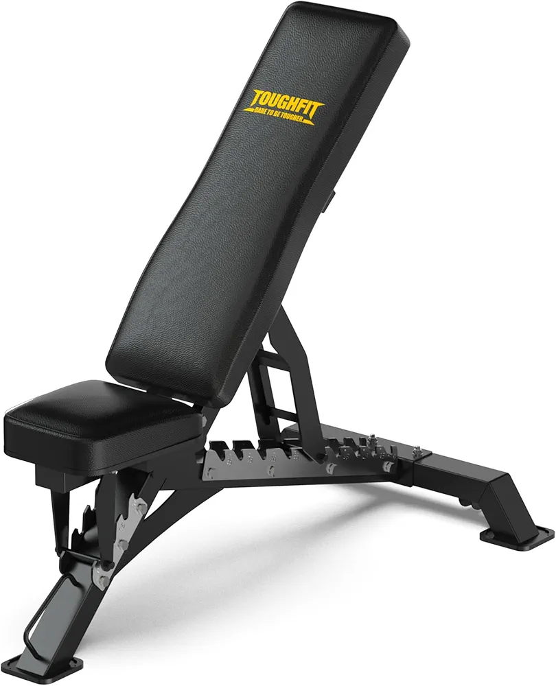 1300LB Adjustable Weight Bench for Full Body Workout Incline Flat Decline Strength Training Bench with 5-10 Back Adjustments for Home Gym Exercise