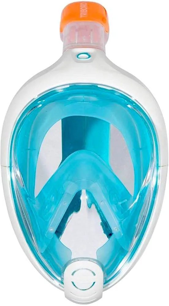 TRIBORD SUBEA EASYBREATH (2023 Version) Full FACE Anti-Fog Snorkel MASK with A Secure Lock and Free Replacement Ring & Optional Camera Mount - for Adults OR Kids