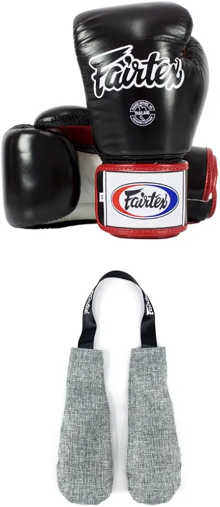 Fairtex BGV1 Boxing Gloves with Deodorizer Inserts | Shock Absorbent Gloves + Odor & Moisture Absorber for Boxing, MMA, Muay Thai | Perfect Bundle for Clean & Durable Gear