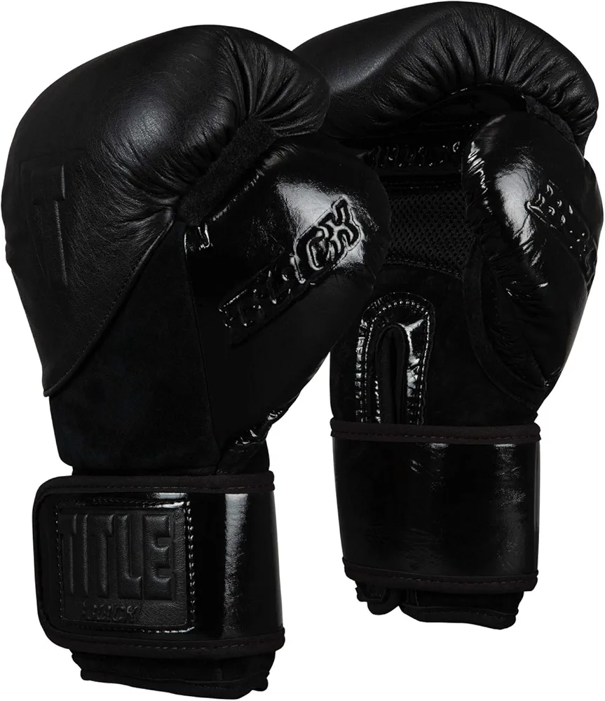 TITLE BLACK® Blitz Sparring Gloves, Black, 16 oz