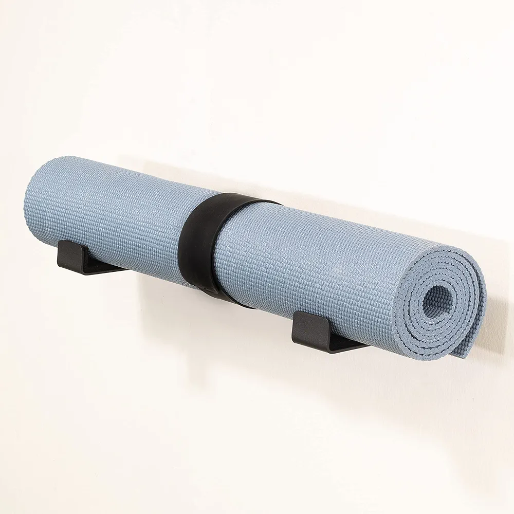 StoreYourBoard Yoga Mat Storage Rack, Foam Roller, Exercise Fitness Bands, Wall Hooks Gym Organizer