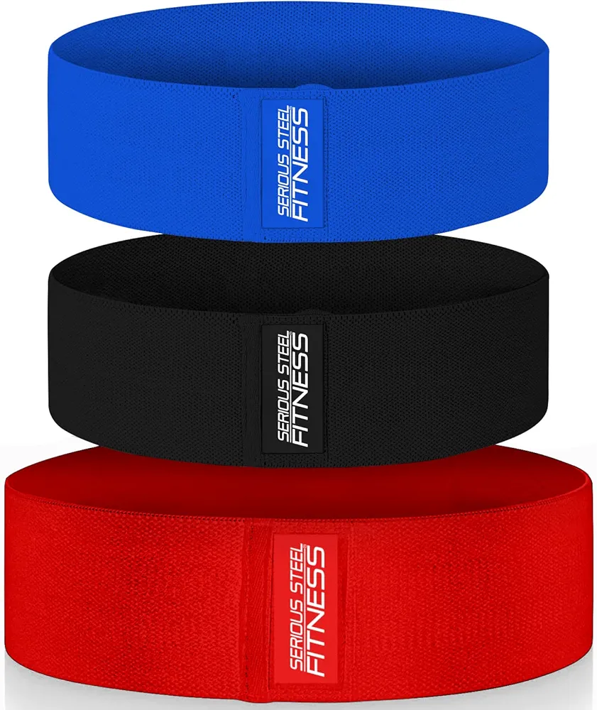 Serious Steel Fitness Hip and Glute Activation Band | Squat & Deadlift Warm-up Band for HIPS and Glutes