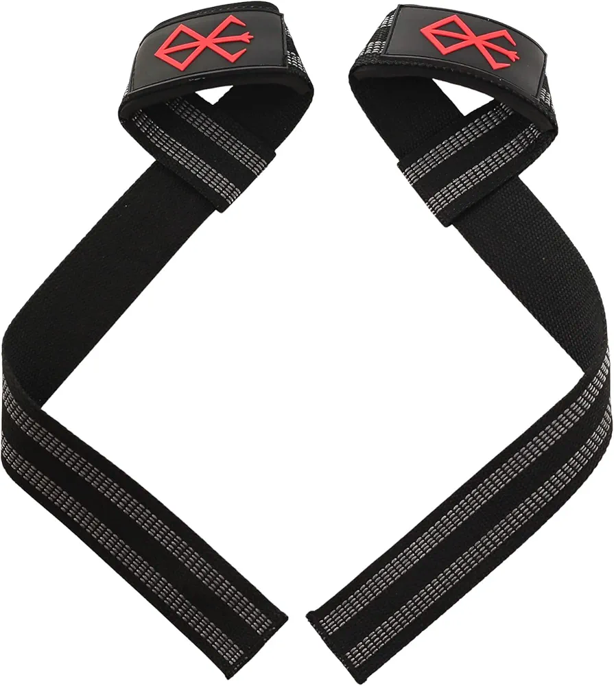XTRA-GRIP Berserk Anime Lifting Straps - 1 Pair Of Lifting Straps With Berserk Pattern, Perfect for Strength Athletes, Powerlifters and Weightlifters who love Berserk Anime