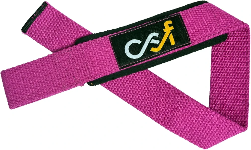 Gym Lifting Straps for weightlifting, Gym wrist straps for power lifting, heavy weightlifting, deadlifting, 24” cotton straps with 4mm neoprene padding for men and women.
