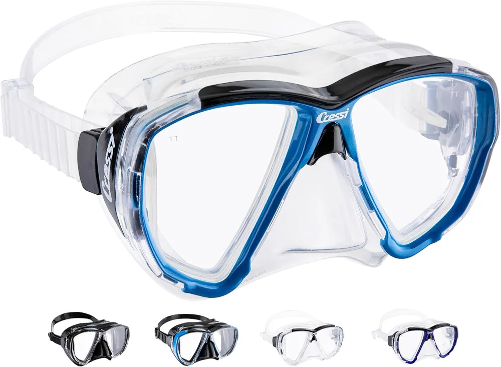 Cressi Adult Dive Mask with Inclined Lens for Scuba Diving - Optical Lenses Available - Big Eyes - Made in Italy