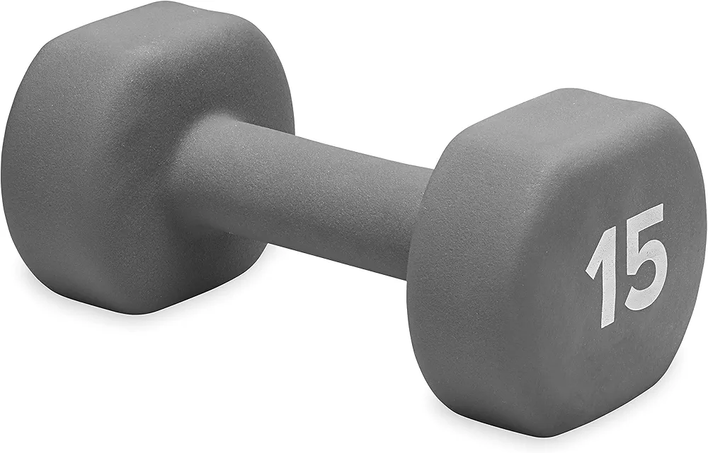 Gaiam Dumbbell Hand Weight (Sold in Singles) - Neoprene Coated Exercise & Fitness Dumbbell for Home Gym Equipment Workouts Strength Training Free Weights for Women, Men