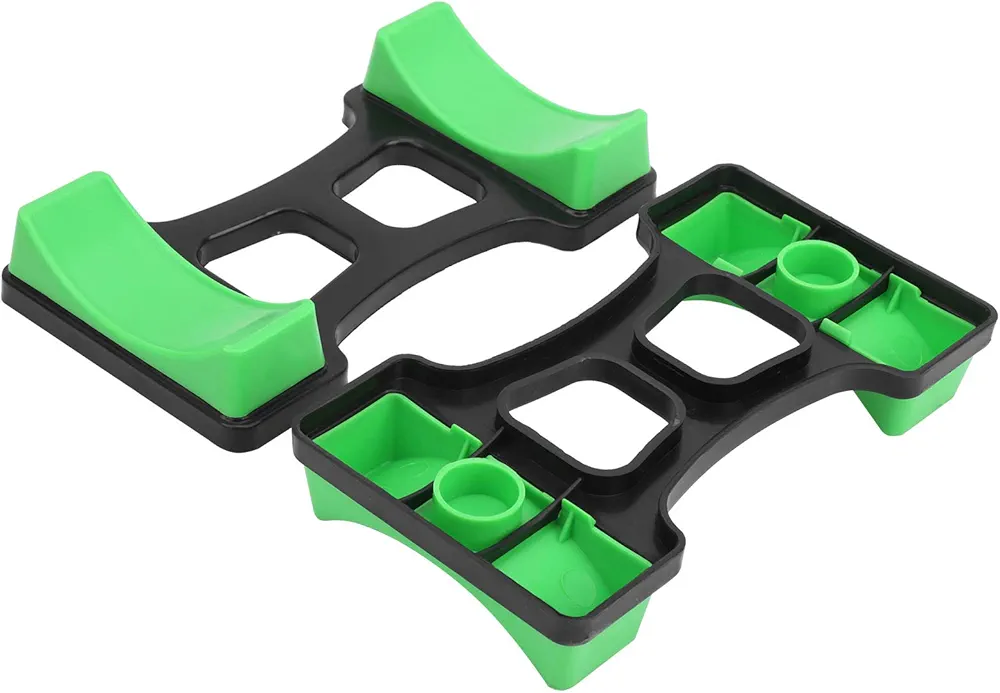 1 Pair Dumbbell Rack, Prevent Rolling Dumbbell Bracket Mat Floor Protection Holder ABS Engineering Plastics Gym Equipment for Home and Gym