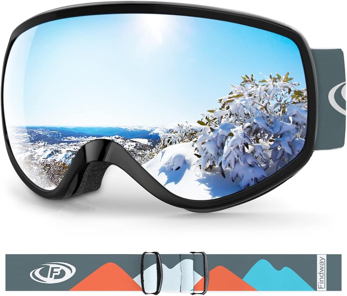 findway Kids Ski Goggles, Kids Snowboard Goggles for Boys Girls Toddler age 3-12
