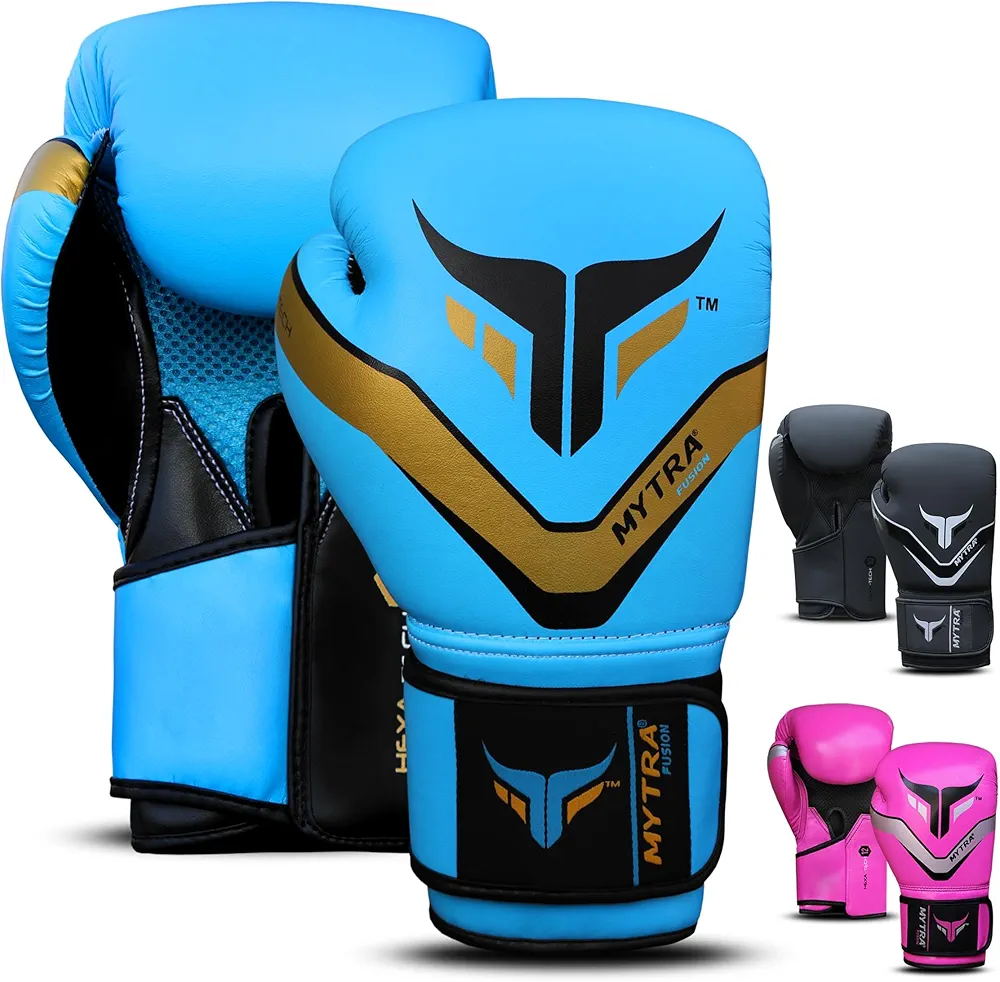 Mytra Fusion Boxing Gloves Pro Training Sparring Kickboxing Gloves for Men Women Boxing Glove MMA Muay Thai Sparring Gloves 10 oz 12 oz 14 oz 16 oz