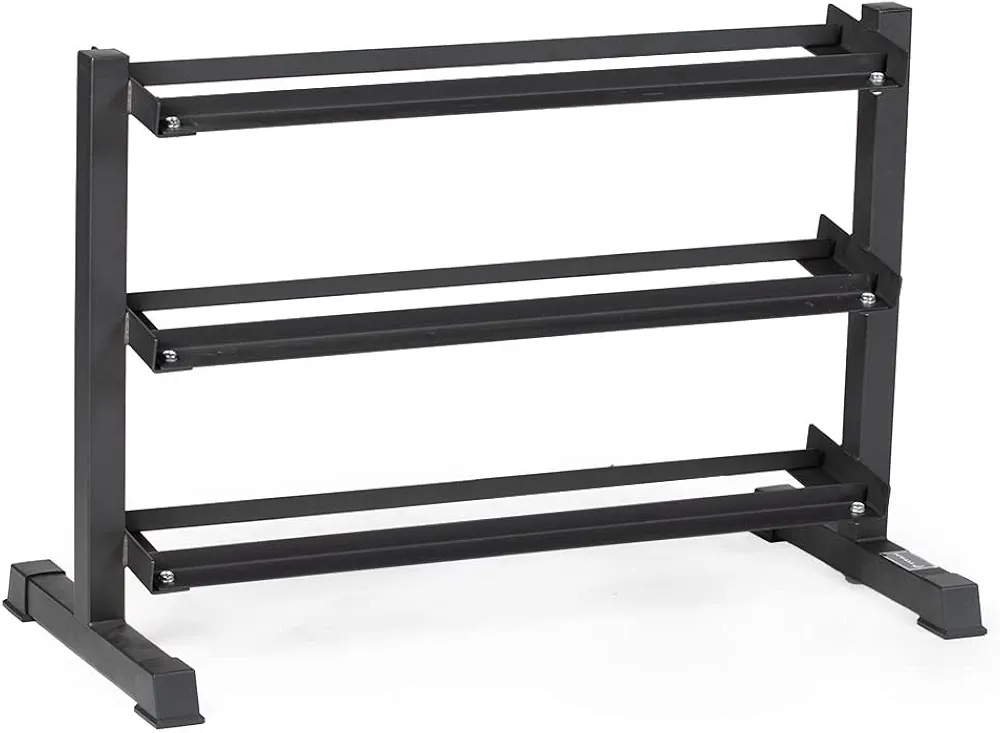 Titan Fitness 3 Tier Dumbbell Weight Rack Stand, Rated 800 LB, Organize Classic Dumbbells, Storage Fitness Rack