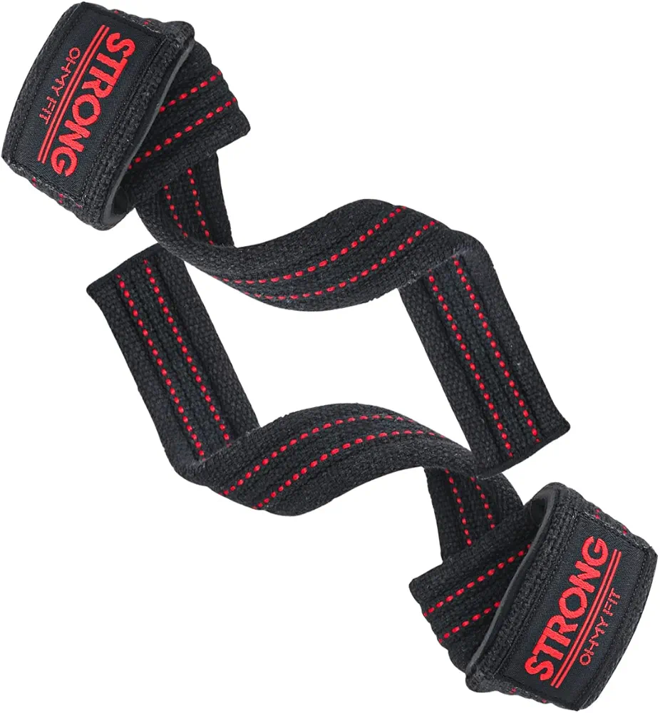 24" Padded Cotton Power Grip Straps - Versatile Gym Lifting Straps for Weightlifting, Deadlifting & Strength Training - Durable Wrist Lifting Straps for Men & Women - Gym Workout Grip Straps