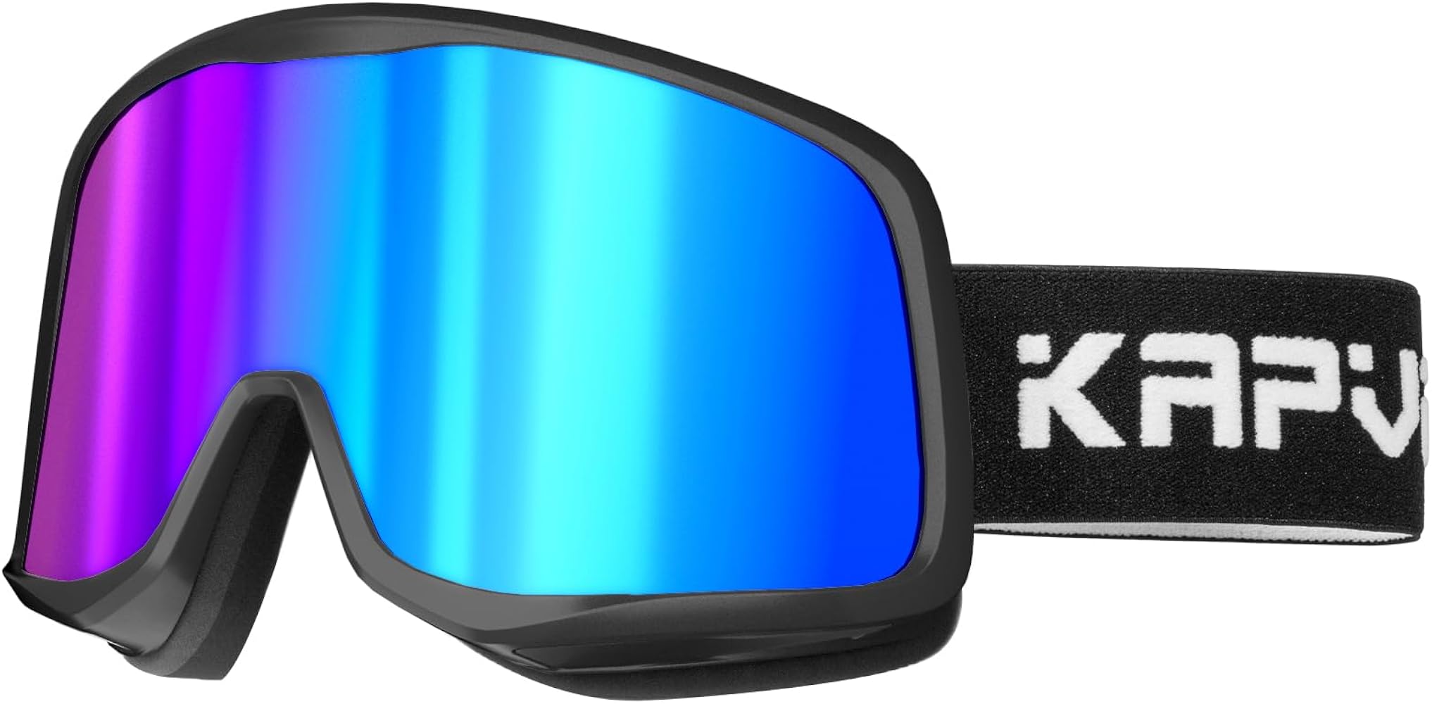 KAPVOE Ski Goggles OTG Snowboard Goggles for Men Women Snow Goggles Anti fog Helmet Compatible UV Protection Adult Youth