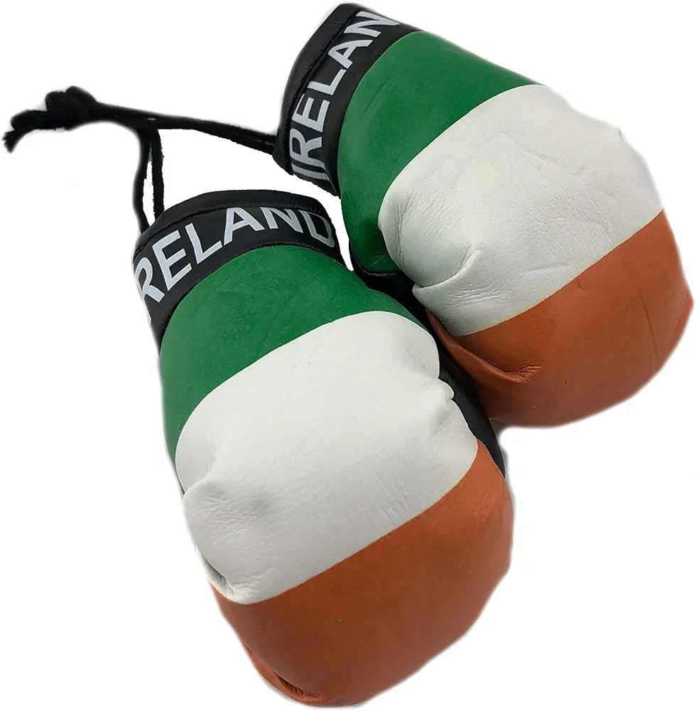 Hanging Car Mirror Mini Boxing Gloves (Ireland)