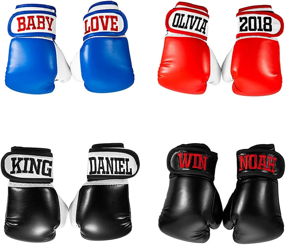 Custom Boxing Gloves for Kids - Personalized Embroidered Baby Boxing Gloves - Birthday Gift for Little Kid