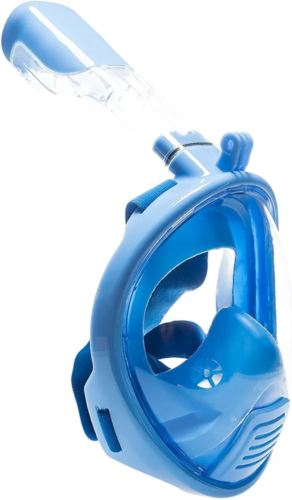 ELEOPTION Full Face Snorkel Mask 180° View Scuba Snorkeling Diving Anti- Fog Technology Free Breathing Design Fit for Kids and Adults