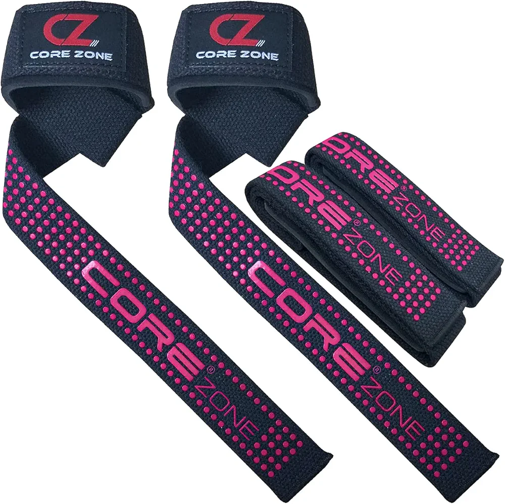 Wrist Straps for Weightlifting Non-Slip Grip - 1 Pair, Wrist Wraps Support For Weight lifting Straps for Men & Women | Fitness Gym Straps for Workout, Powerlifting, Deadlift Straps, Bodybuilding