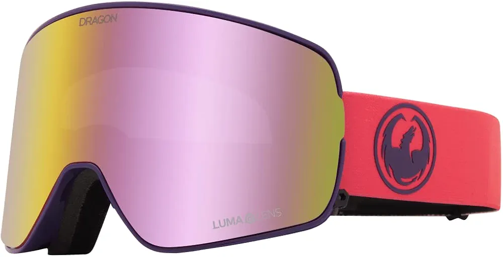 Dragon Unisex Snowgoggles NFX2 with Bonus Lens - Fade Pink with Lumalens Pink Ion + Lumalens Rose, (NFX2 Bonus)