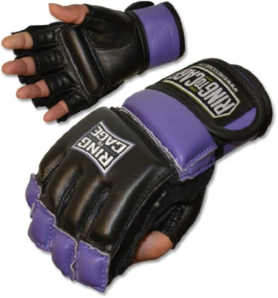 Womens MMA Kickboxing Fitness Bag Gloves - Purple (Lavender) or Pink Color - Small or Medium Size
