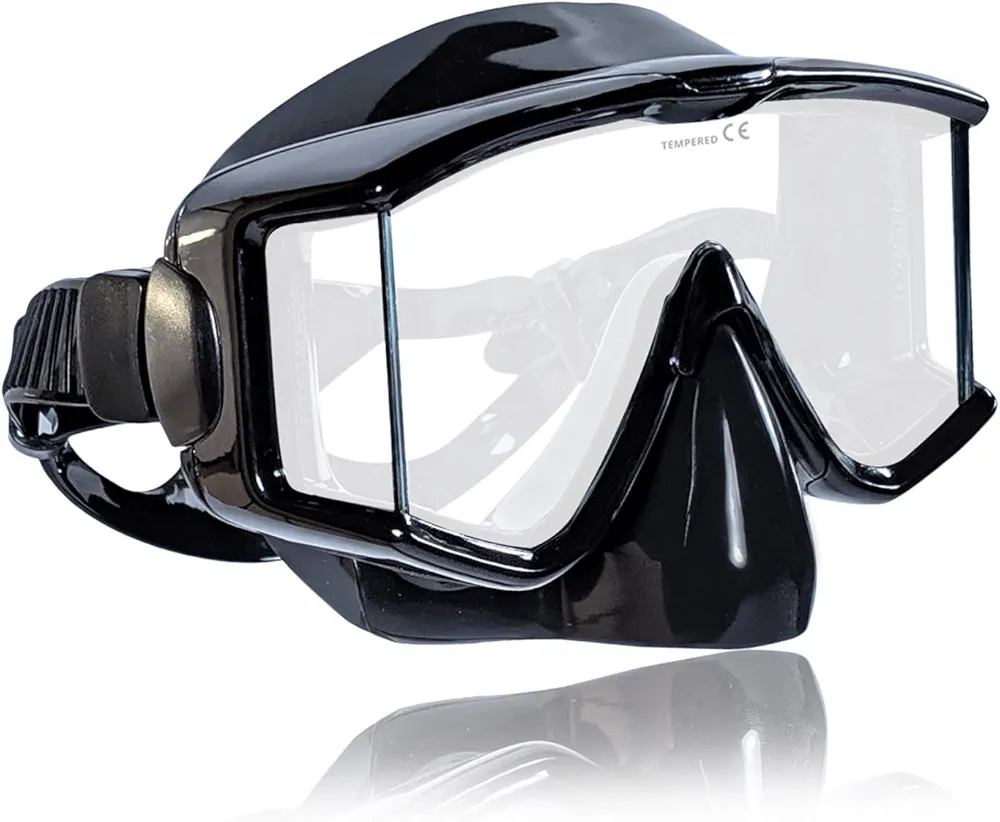 Tilos Single Lens Panoramic Large Wide View Mask for Scuba Diving & Snorkeling