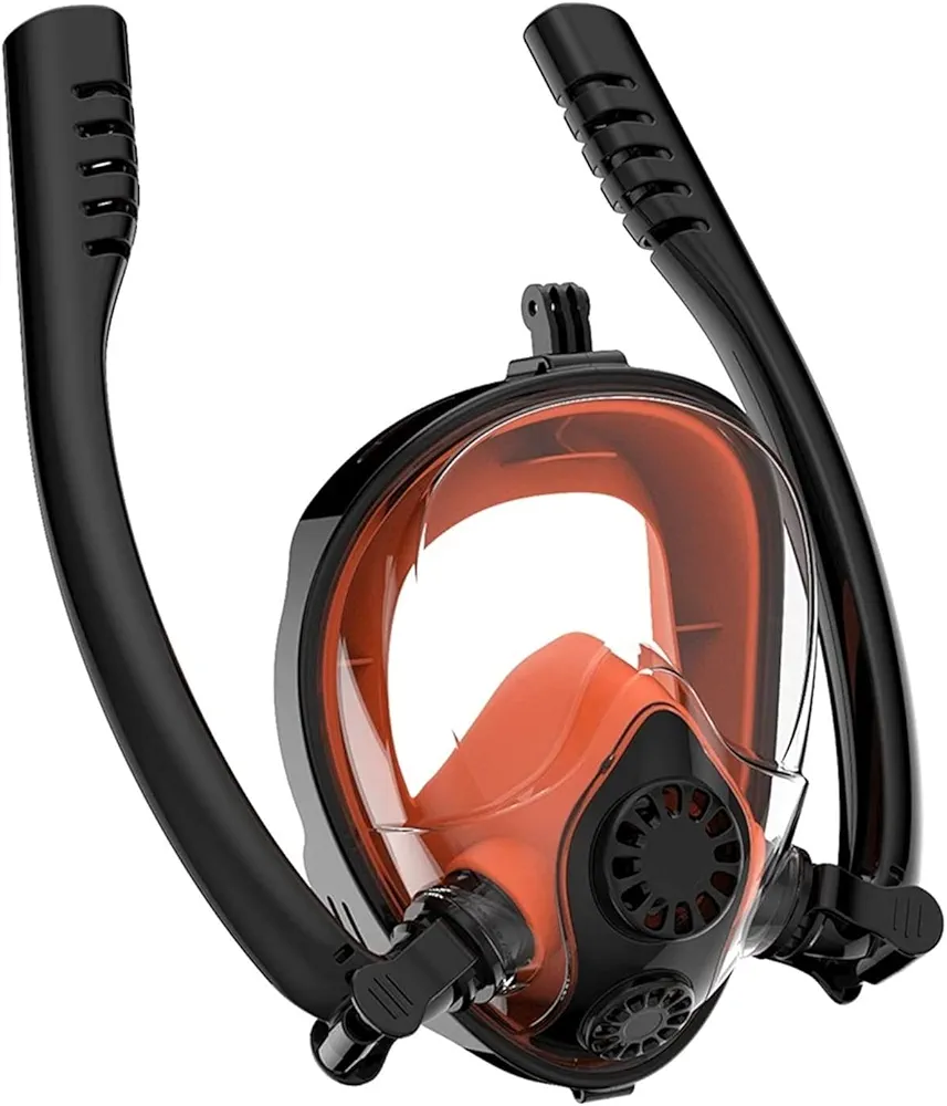 Full Face Snorkel Mask Diving Masks Snorkelling Mask Underwater Anti Fog Full Face Snorkeling Mask Swimming Snorkel Diving Equipment for Adults and Kids