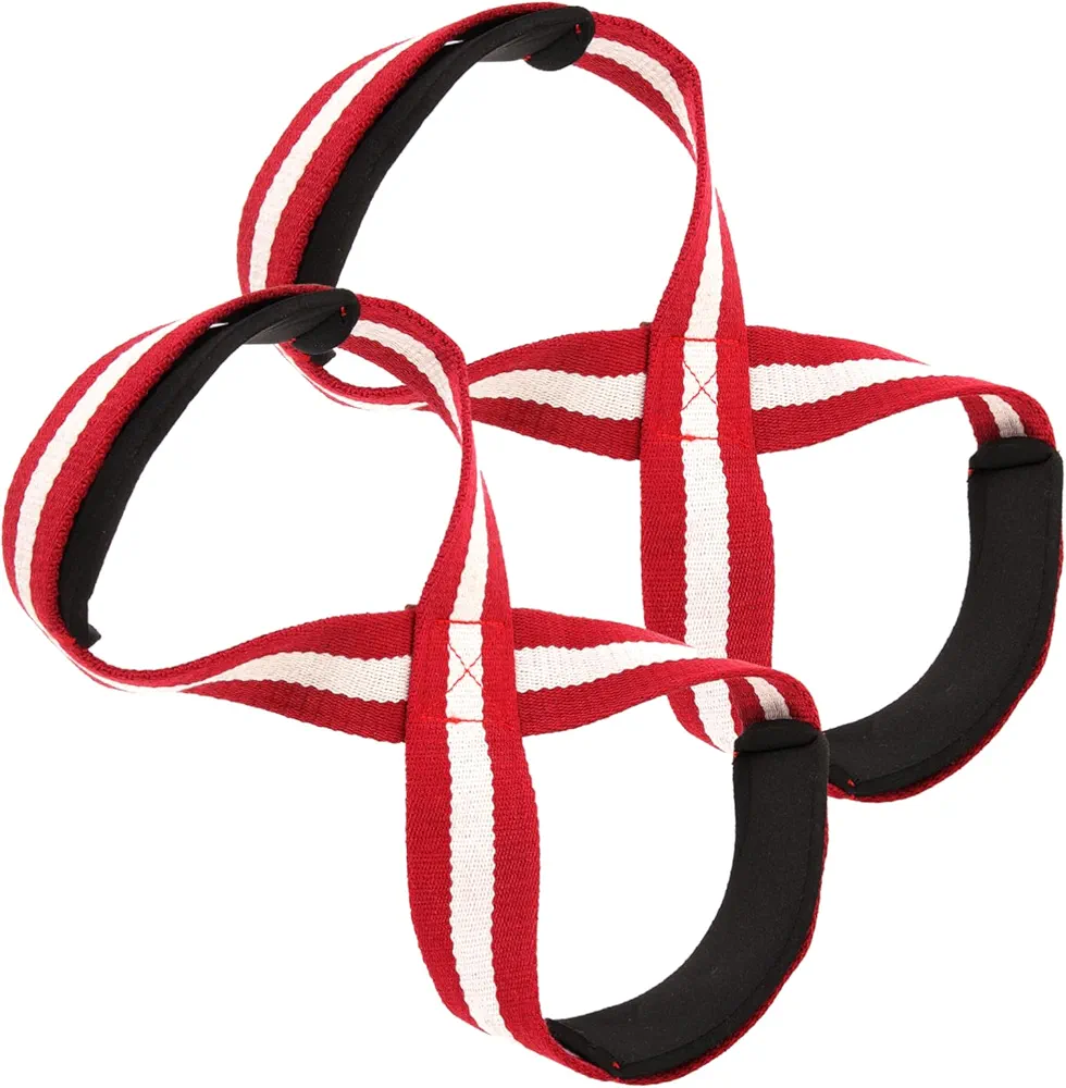 Weight Lifting Straps Red Lifting Strap Thick Diving Fabric Cotton Webbing Protective Wrist Strap Wrist