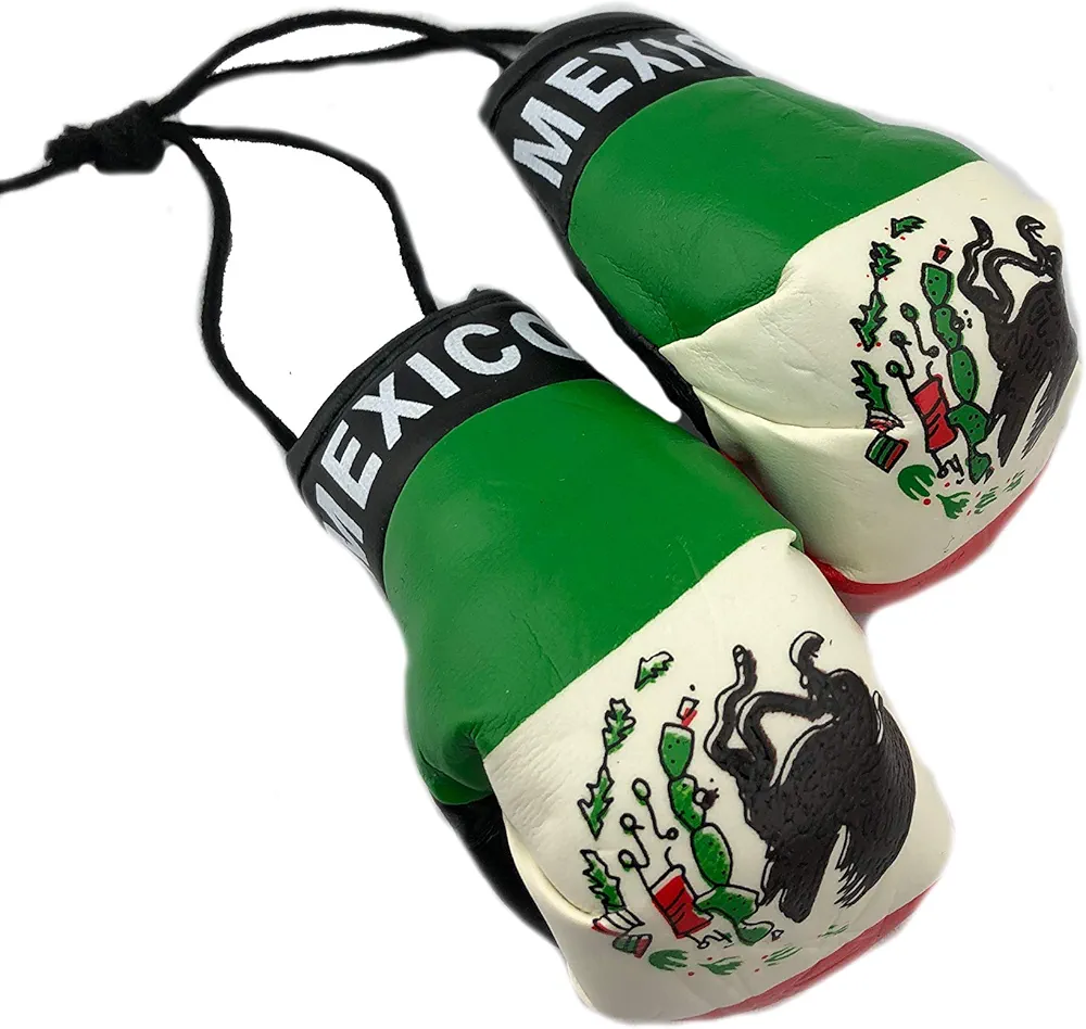 Red Hat Ent Hanging Car Mirror Mini Boxing Gloves (Mexico)