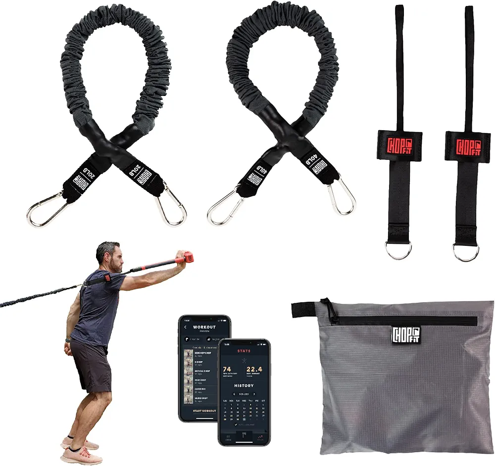 Resistance Bands Set, Portable at Home Gym Workout Equipment, Premium Exercise Bands with Door Anchor, Strength Training Home Exercise Workouts for Men & Women | Great for Physical Therapy