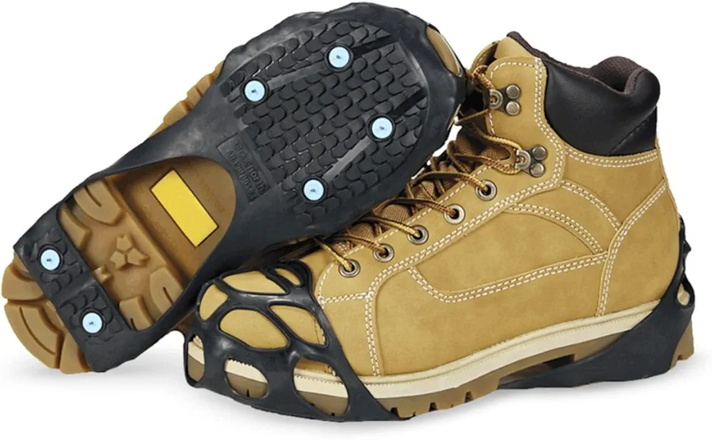 Due North All Purpose Ice Cleats for Shoes & Boots - Traction Spikes for Men & Women Working on Ice and Snow