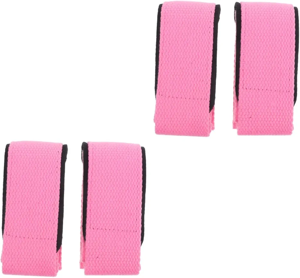 INOOMP 2 Pairs Weightlifting Belt Deadlift Wrist Brace Grip Strap for Lifting Strap Fitness Wrist Guard Deadlift Wrist Strap Training Wrist Strap Wrist Bands Polyester