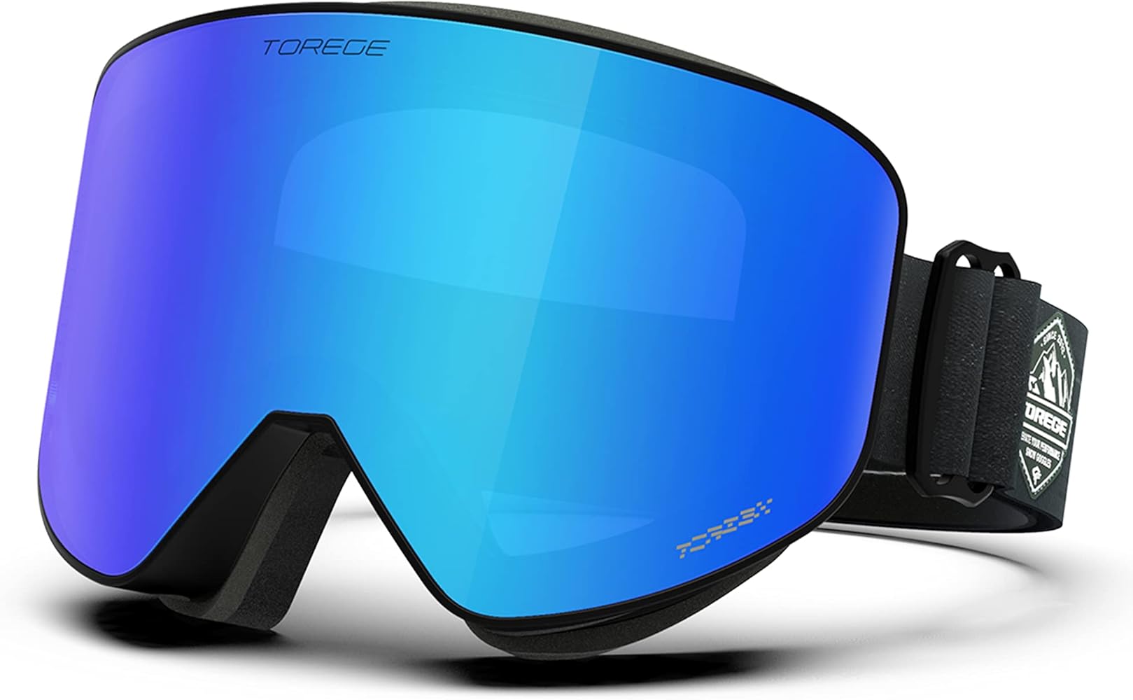 TOREGE Ski Goggles Anti Fog Dual-Layer UV Protection Snowboard Goggles OTG Snow Goggles for Men Women