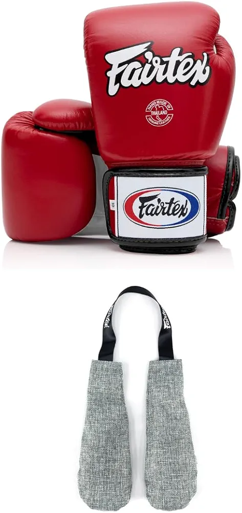 Fairtex BGV1 Boxing Gloves with Deodorizer Inserts | Shock Absorbent Gloves + Odor & Moisture Absorber for Boxing, MMA, Muay Thai | Perfect Bundle for Clean & Durable Gear