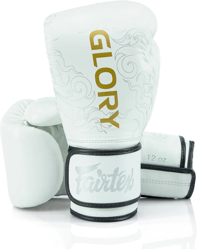 Fairtex Glory Training Gloves - Premium Leather MMA & Boxing Gloves |Handmade in Thailand - Shock-Absorbing Foam Padding | Ideal for Kickboxing, Sparring & Competition