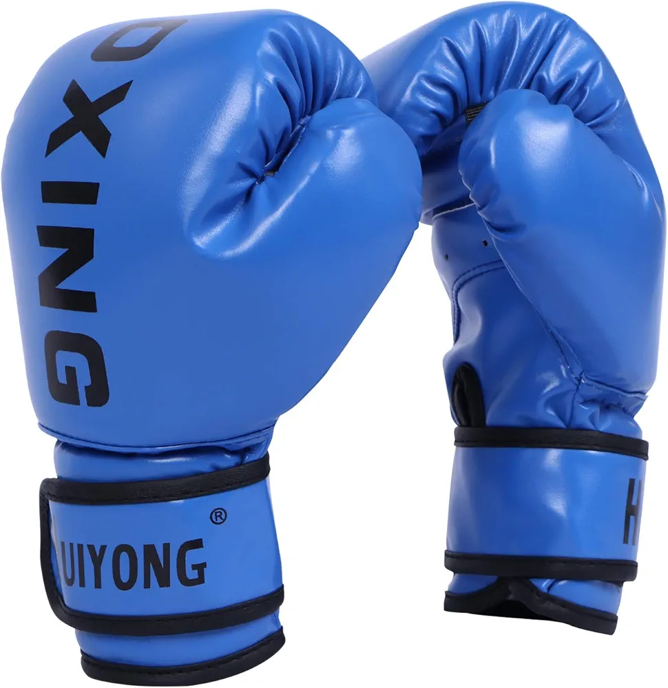 HUINING Kids Boxing Gloves, Kids Training Gloves Punch Mitts MMA Gloves PU Cartoon Sparring Dajn Training Gloves, 4 Oz, for Age 5-12 Years