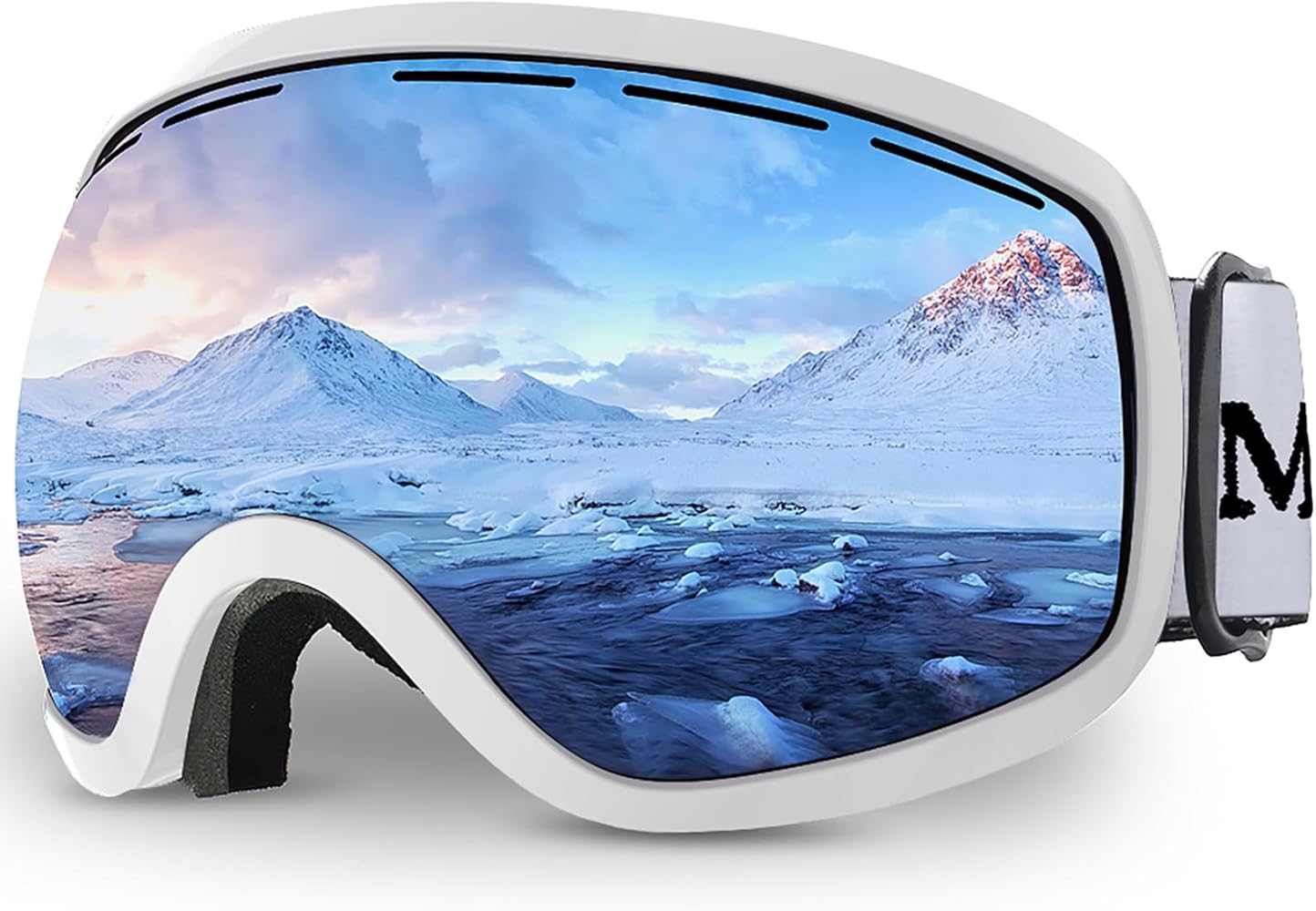 JULI Ski Goggles, Skiing Skating Snowboarding Goggles with Anti-Fog UV Protection M3