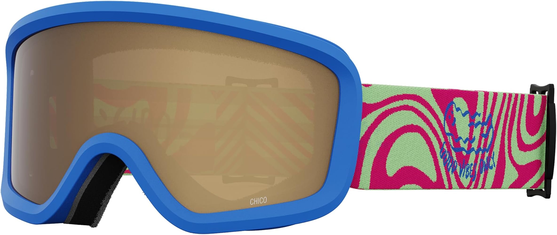 Giro Chico 2.0 Toddler Ski Goggles - Snowboard Goggles for Kids, Boys, and Girls - Paradise Namuk Strap with Amber Rose Lens