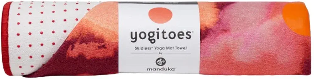 Yogitoes Yoga Mat Towel - Lightweight, Quick Drying Microfiber, Non Slip Skidless Technology, 71 Inch (180cm), Bloom