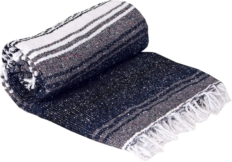 Canyon Creek Authentic Mexican Yoga Falsa Blanket (Dark Blue)