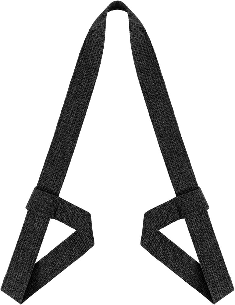 Teaaha 1 PCS Yoga Mat Straps for Carrying, Adjustable Yoga Mat Carrier Strap Easy-Cinch Yoga Mat Holder Sling for All Yoga Mat Sizes, Stretching Band for Pilates, Stretching and Fitness