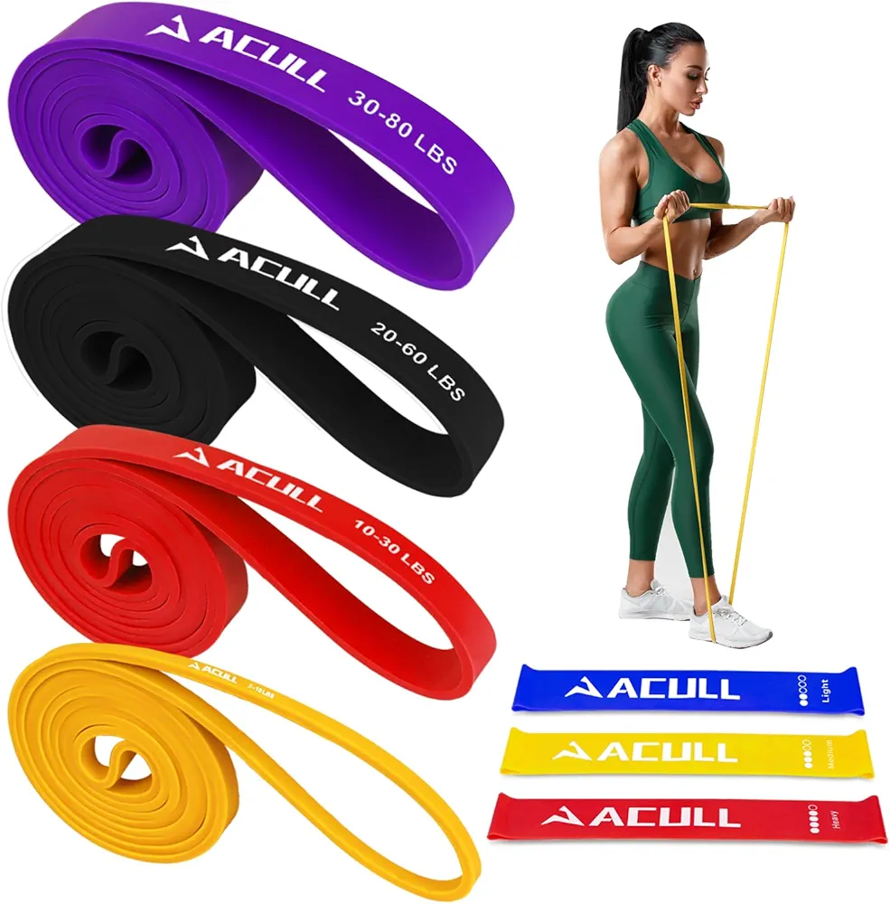 Resistance Bands for Working Out, Pull Up Assistance Bands, Exercise Bands, Workout Bands, Excersing Bands, Resistance Band Set for Men Women, Stretch Bands for Physical Therapy, Home Workouts