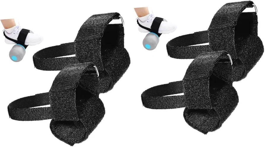 2 Pairs Ankle Dumbbell Weight Belt Dumbbells Leg Curl Attachment Dumbbell Foot Attachment Gym Equipment Leg Extensions Dumbbell Strap for Ankle Feet Weight Lifting Strap Black BESPORTBLE