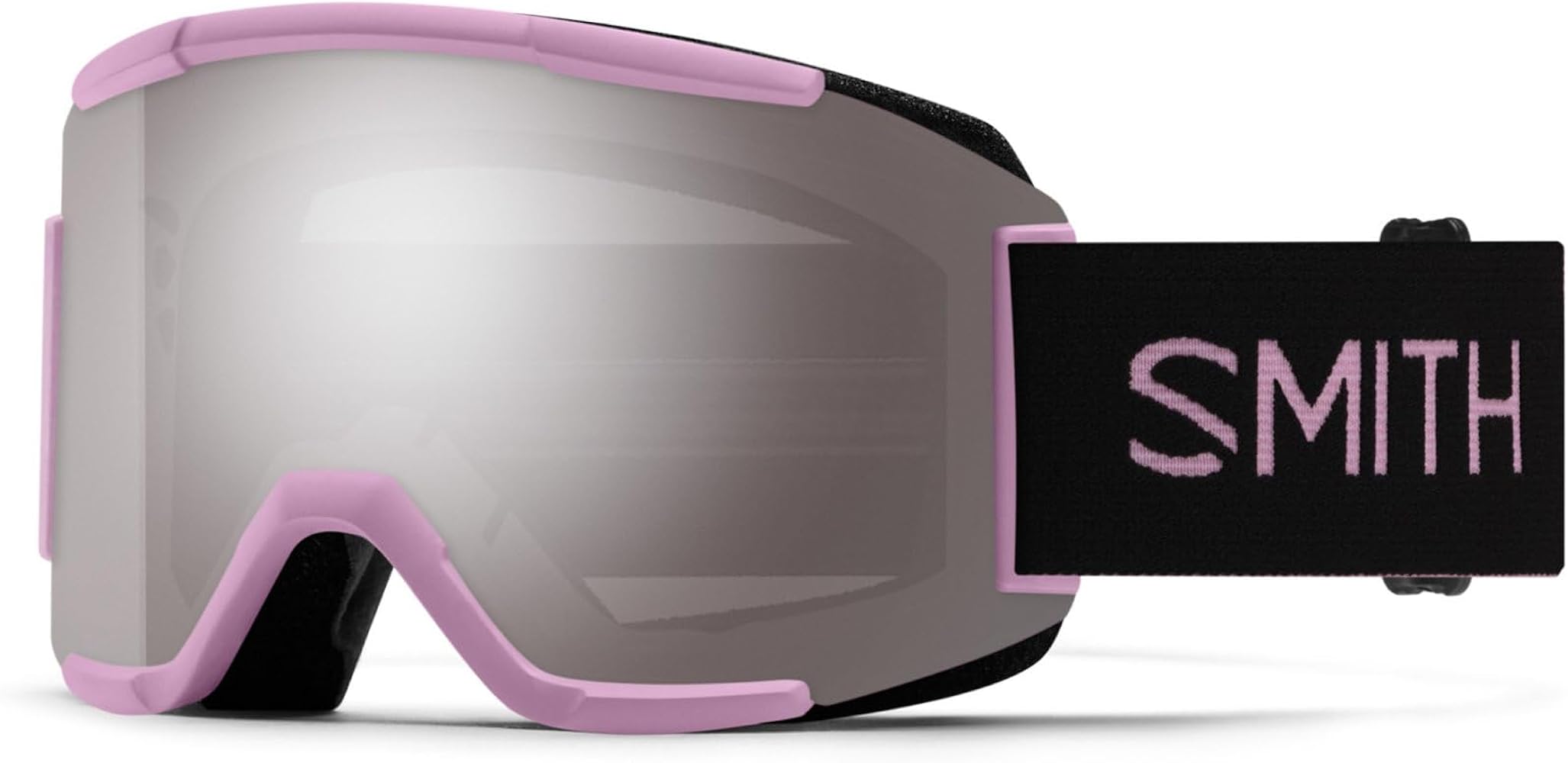 SMITH Squad Snow Goggles – Adult Ski & Snowboarding Goggles with Distortion-Free Optics, Anti-Fog Performance & 100% UV Protection – for Men & Women – Proper Pink, ChromaPop Sun Platinum Mirror