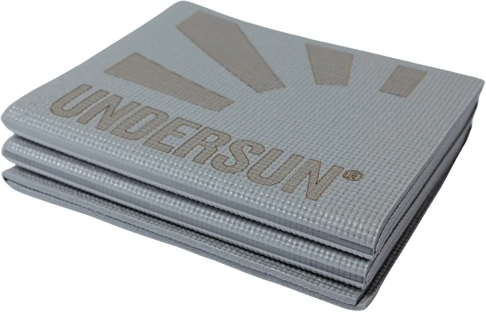 Undersun Fitness Portable Fitness & Exercise Mat, 6mm Thick, 6ft x 2ft, Foldable Non-Slip Yoga Mat, Anti-Tear & Eco Friendly, Great for Home Gym, Indoor/Outdoor Workouts and more