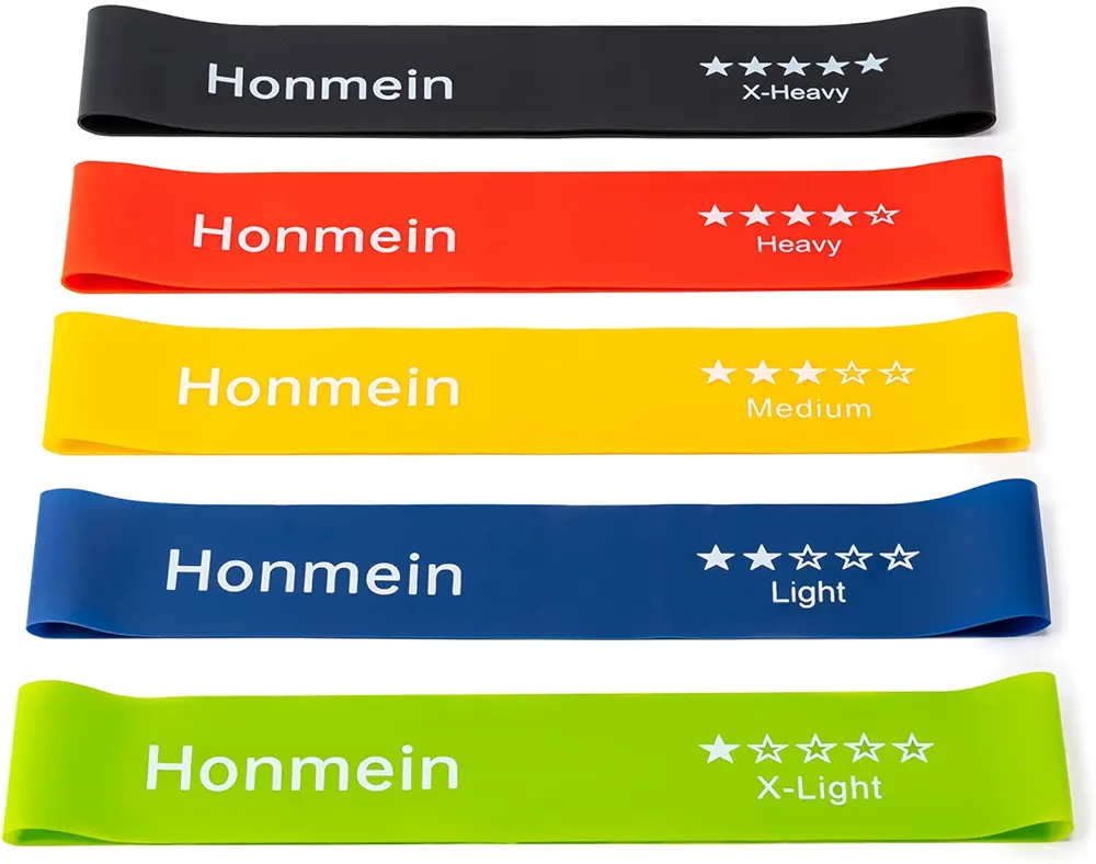 Resistance Bands for Working Out, Exercise Bands with 5 Resistance Levels Fit for Home Fitness, Strength Training, Natural Latex Resistance Band Include Instruction Guide and Carry Bag.…