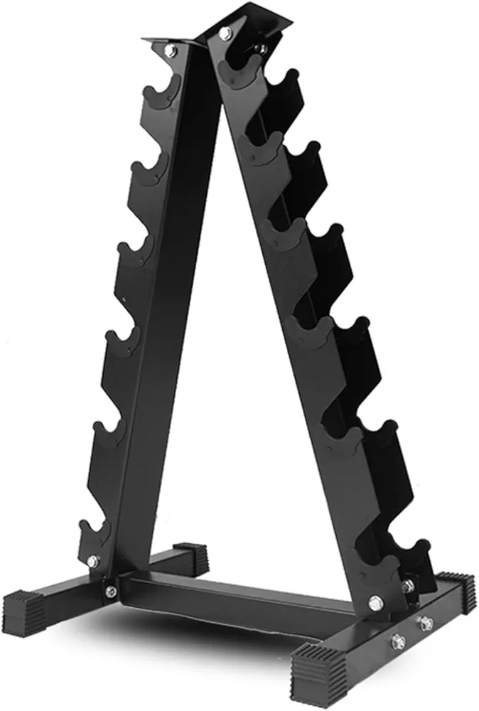 Dumbbell Rack A-Frame Dumbbell Rack Stand Only 6 Tier Weight Rack for Dumbbells