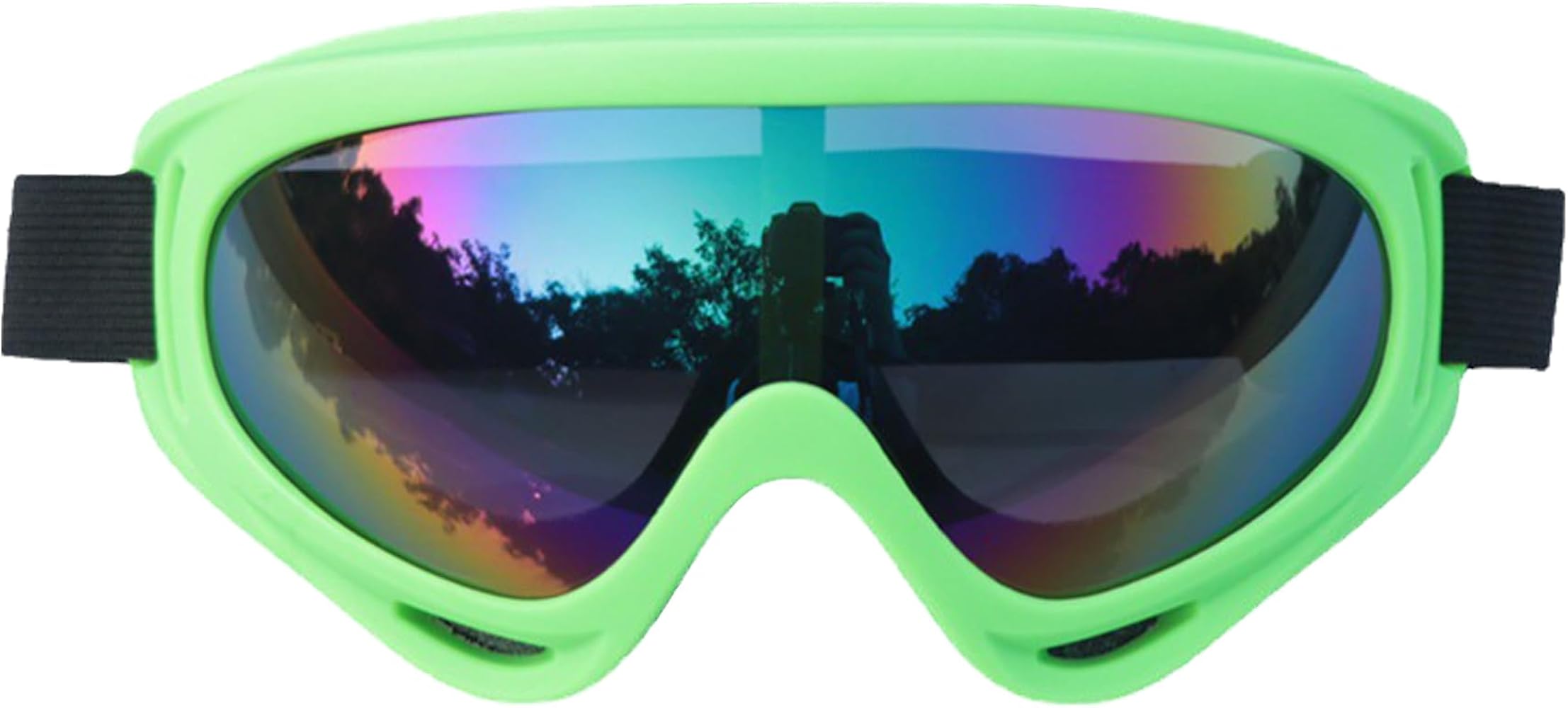 Ski Goggles Snowboard Goggles for Men Women Kids Cycling Motorcycle Snowmobile UV Protection Goggles Winter Snow Sports Glasses for Youth Adult Teens Boys & Girls (Green)